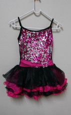 Girls Pink Glitter Dress